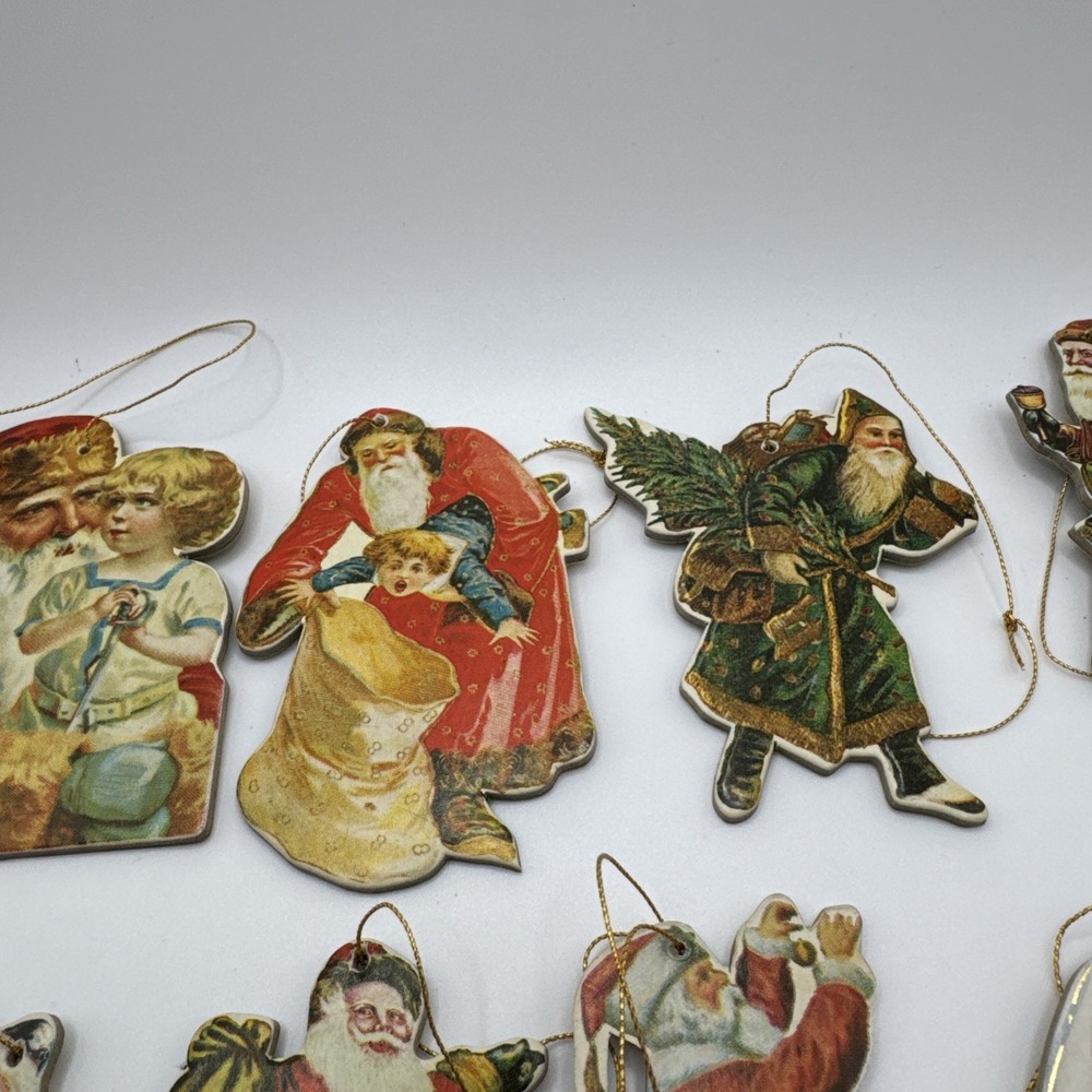 Set of 12 Merrimack Publishing 1977 & 1985 Victorian cutout cardboard ornaments - Picture 8 of 9